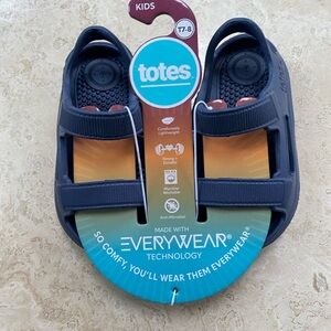 totes Kids Navy Waterproof Sandals